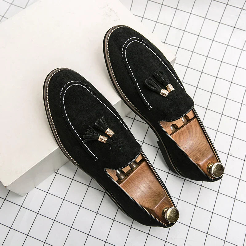 Viggo | Men’s Tassel Suede Loafers