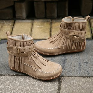 Leontina | Women’s Ankle Fringe Flat Boots