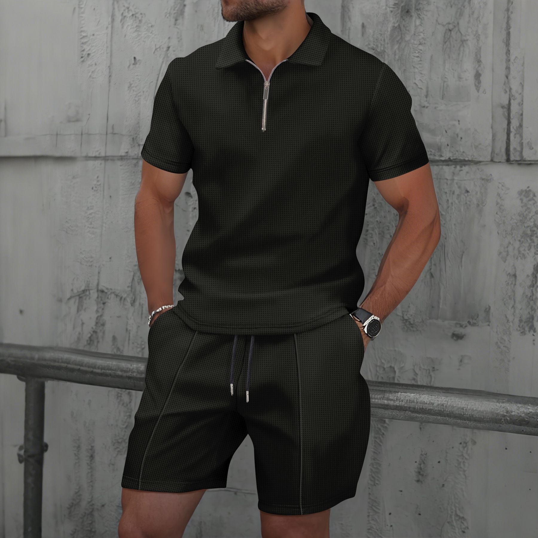 Oscar | Men’s Quarter-zip Polo Set