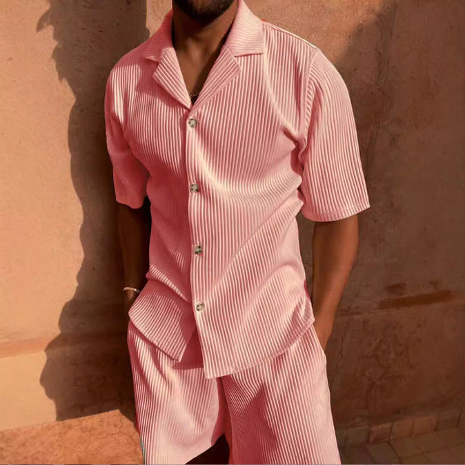 Jasek | Men’s Short Sleeve Corduroy Shirt Set