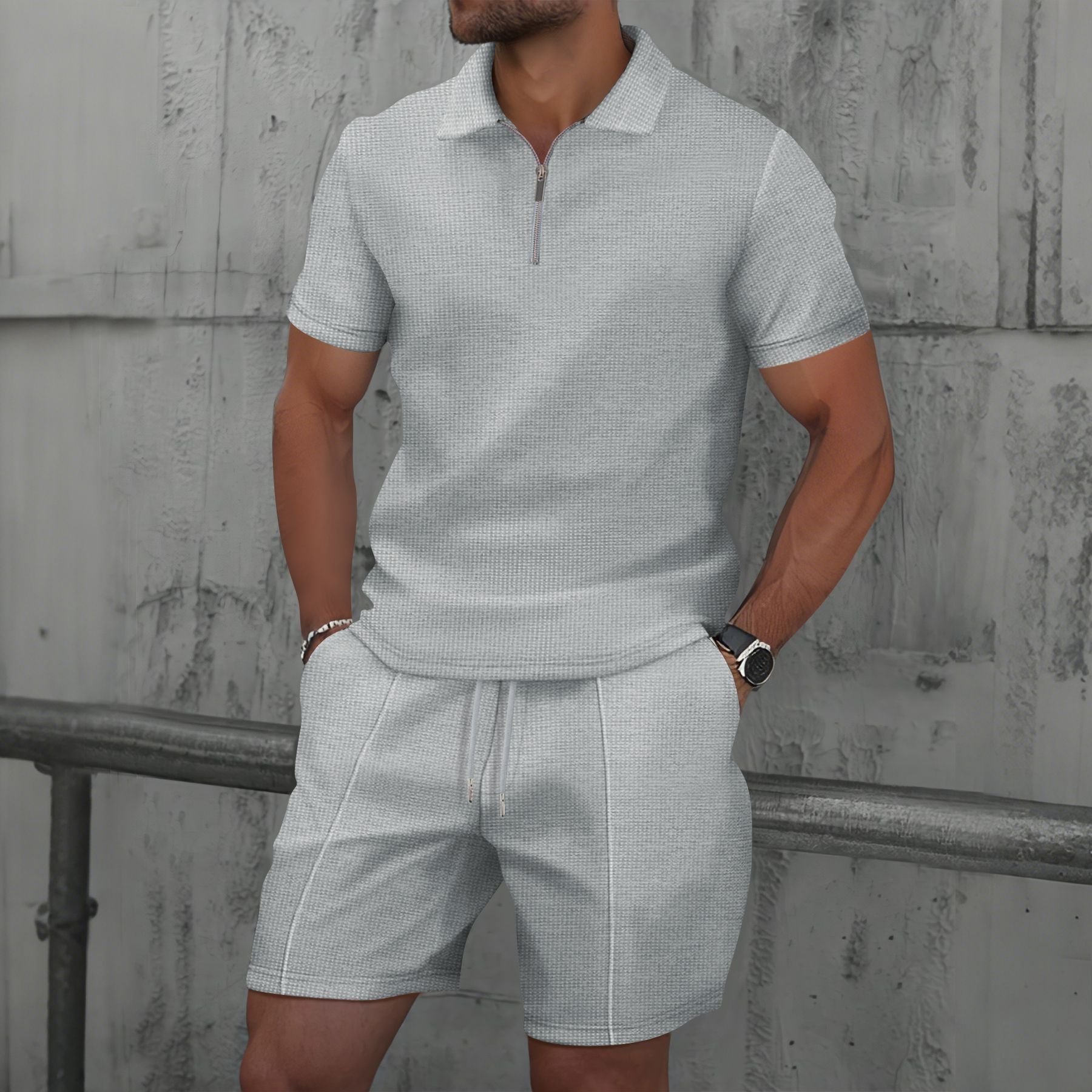 Oscar | Men’s Quarter-zip Polo Set