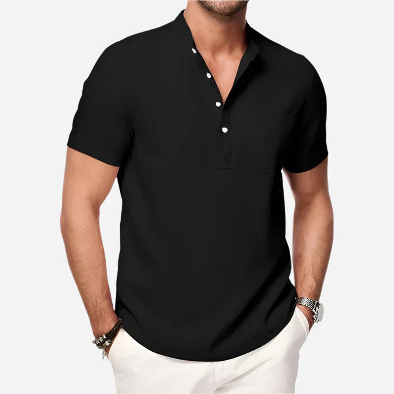 Mikko | Men’s Short Sleeve Henley Shirt