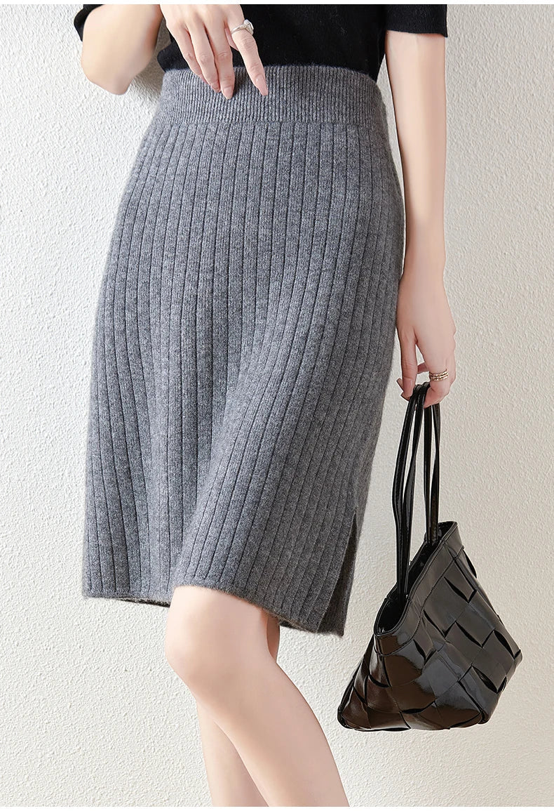 Borislava | Women’s Knit Midi Skirt