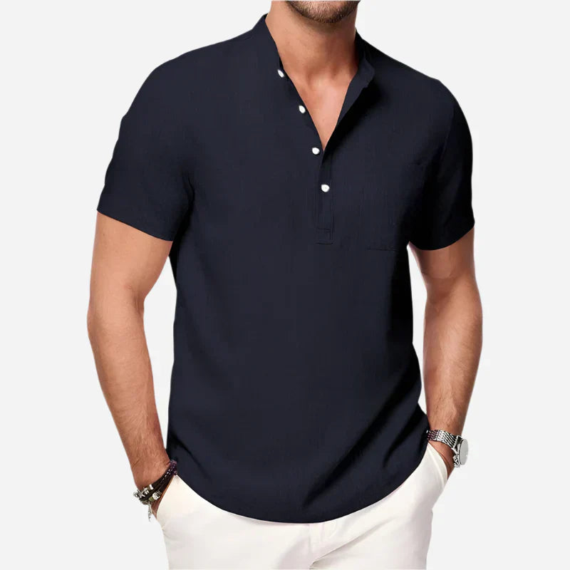 Mikko | Men’s Short Sleeve Henley Shirt