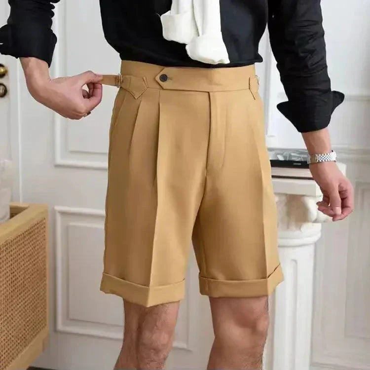 Edouard | Men's Men’s Tailored Pleated Shorts
