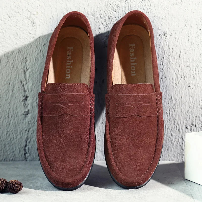 Marceau | Men’s Suede Penny Loafers
