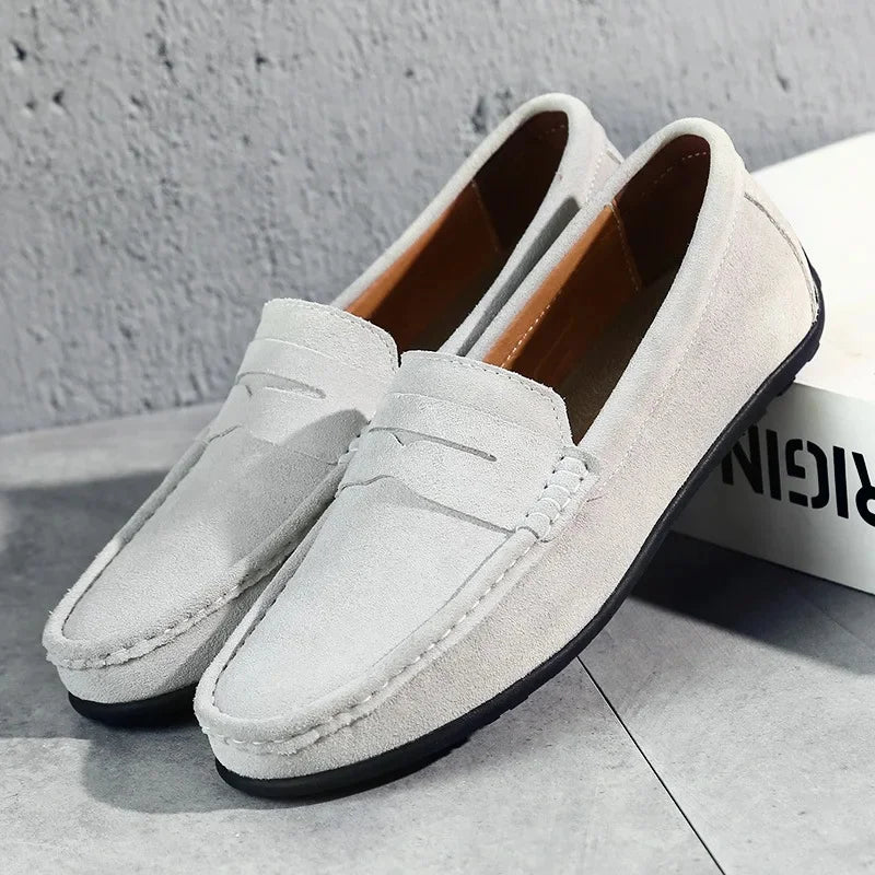 Marceau | Men’s Suede Penny Loafers