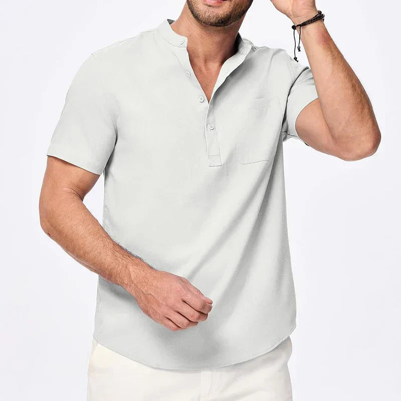 Mikko | Men’s Short Sleeve Henley Shirt