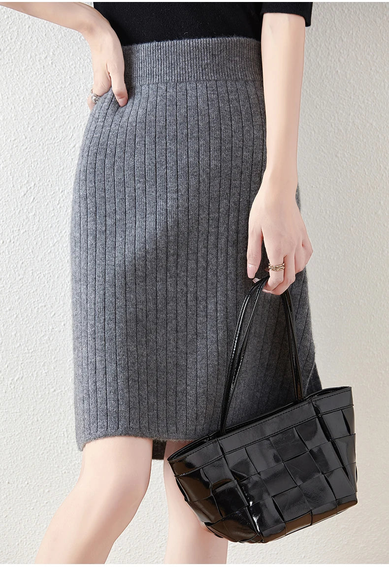 Borislava | Women’s Knit Midi Skirt