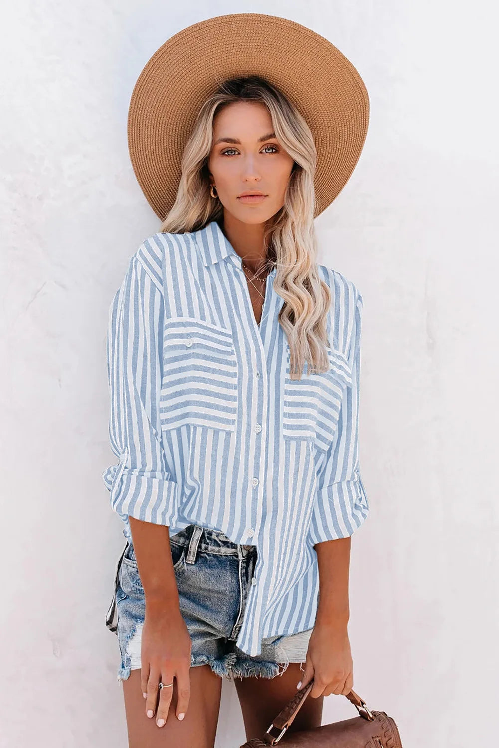 Clémence | Women’s Casual Chic Striped Blouse