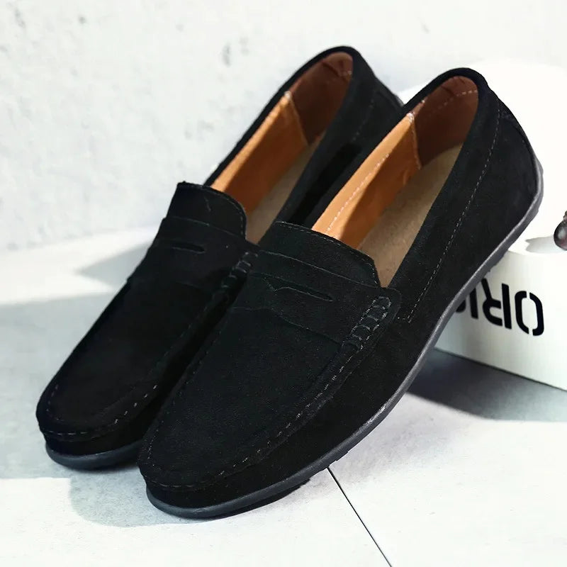 Marceau | Men’s Suede Penny Loafers
