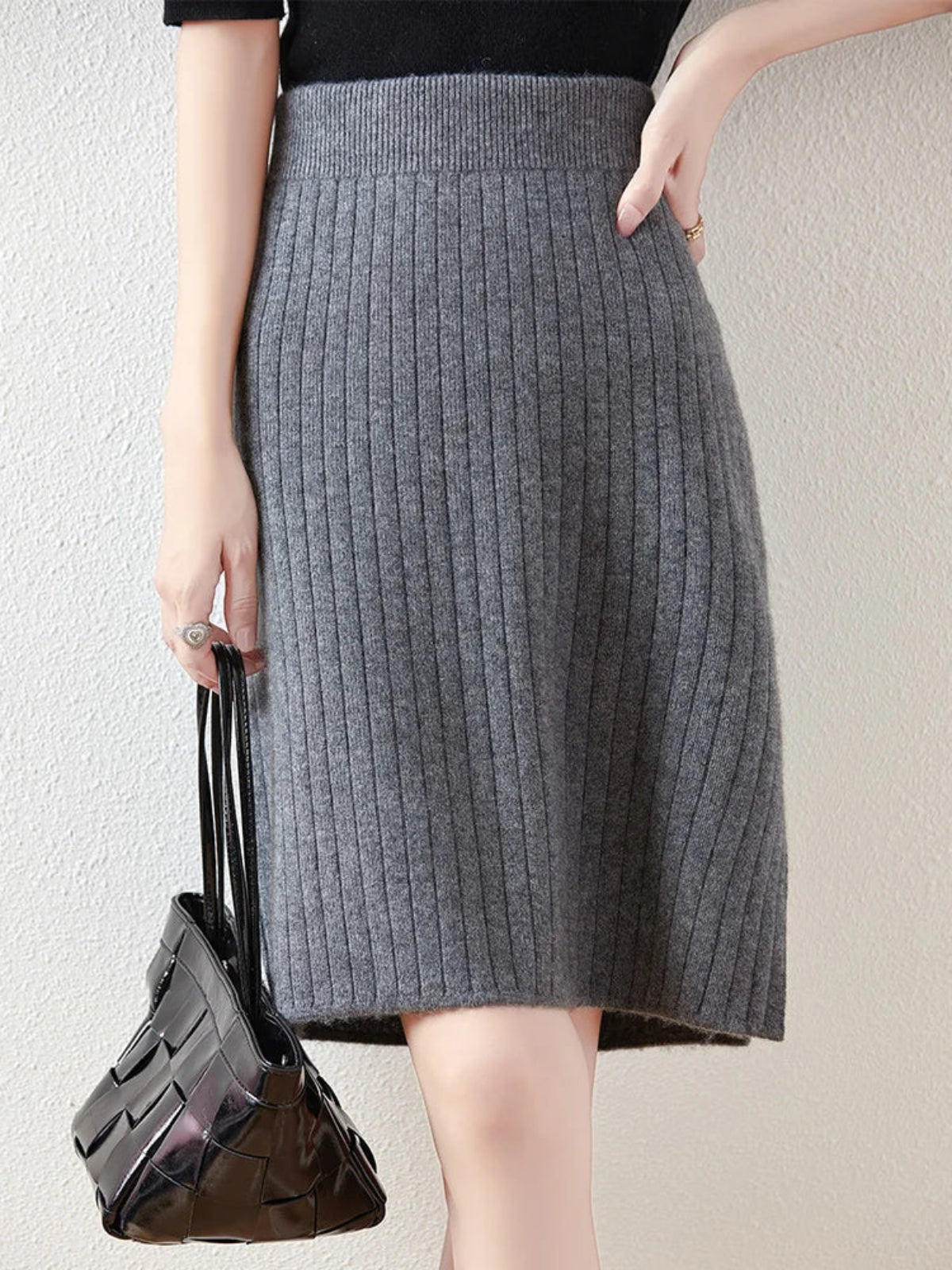 Borislava | Women’s Knit Midi Skirt