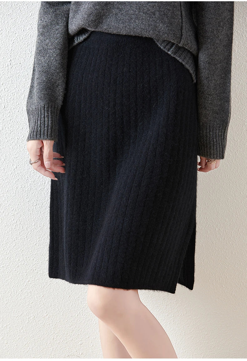 Borislava | Women’s Knit Midi Skirt