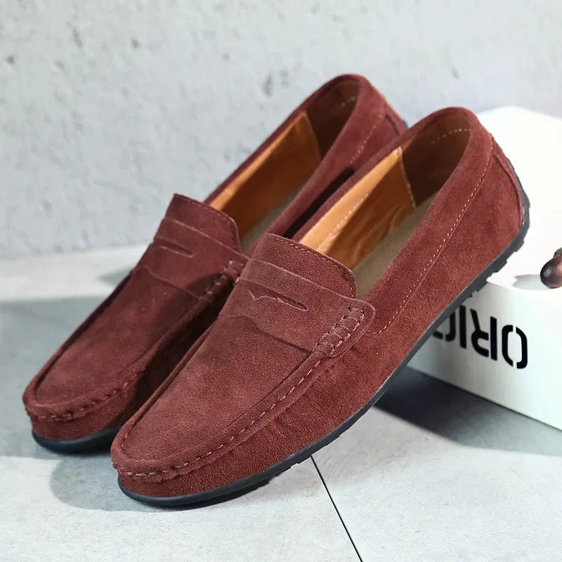 Marceau | Men’s Suede Penny Loafers