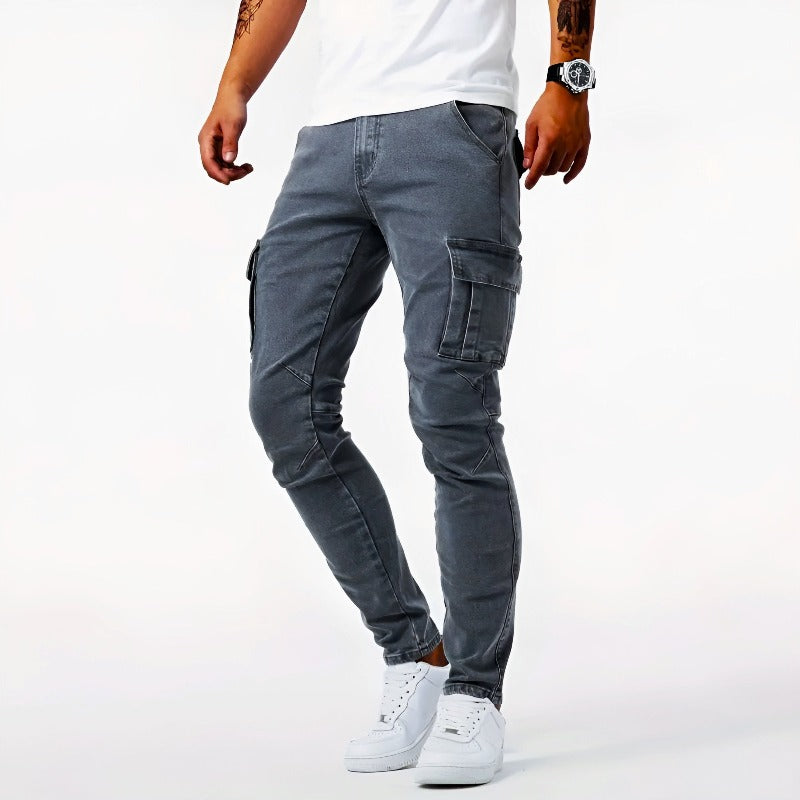 Hudson | Men’s Skin-fit Multi-pocket Denim Cargo Pants
