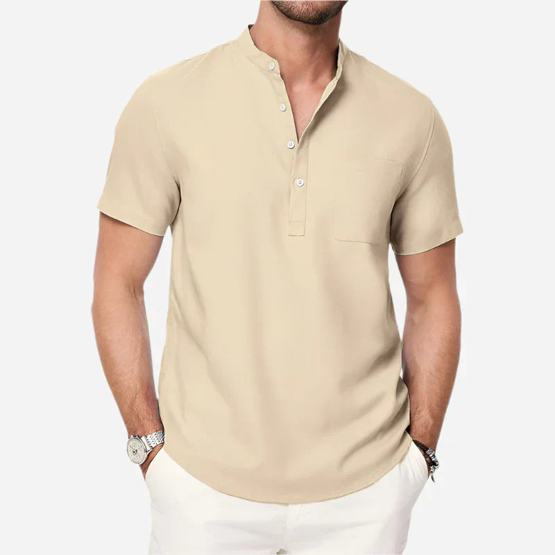 Mikko | Men’s Short Sleeve Henley Shirt