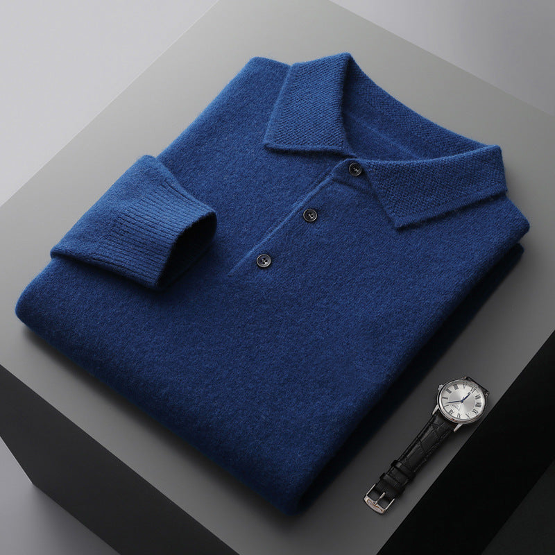 Gavin | Men's Soft Long Sleeve Polo Shirt
