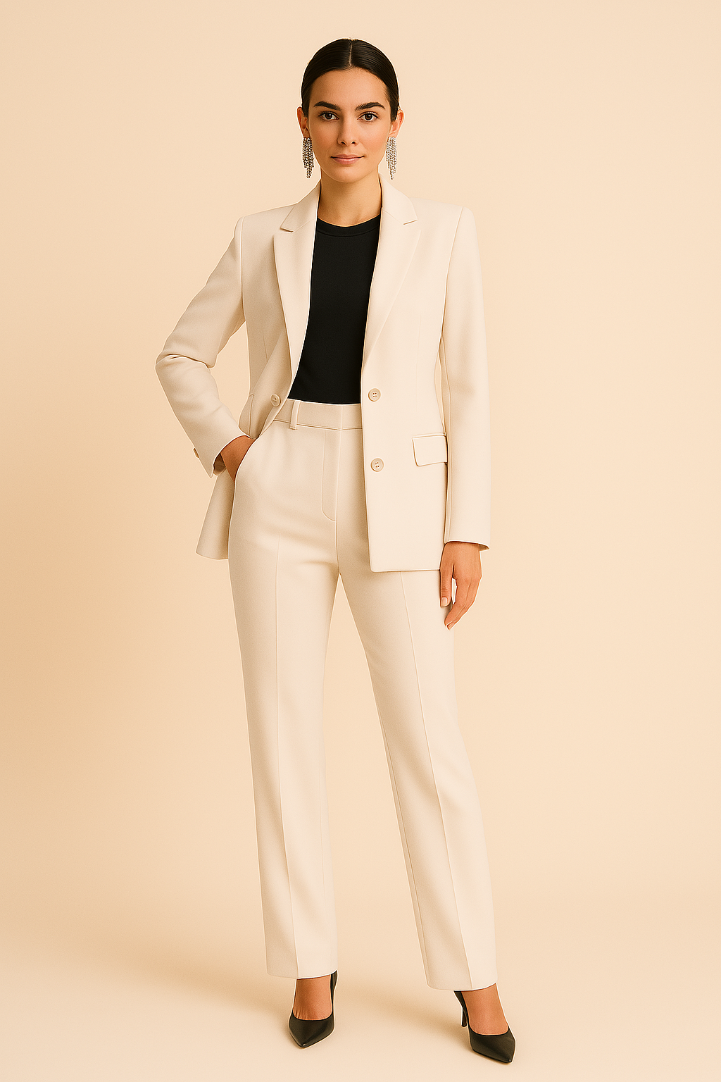 Esperanza | Women’s Lightweight Crepe Co-ord Two-Piece Suit