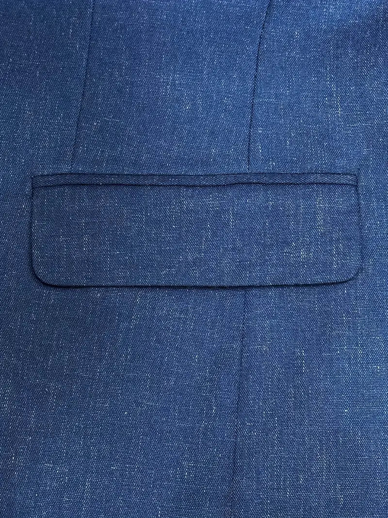 Henrik | Men’s Linen Blend Tuxedo Style Two-Piece Suit