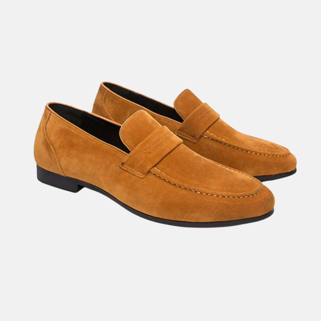 Bruno | Men’s Suede Penny Loafers