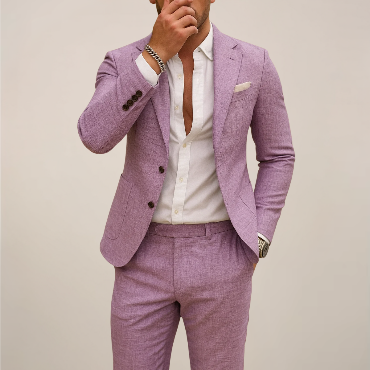 Isagani | Men’s Autumnal Toned Two-Piece Suit