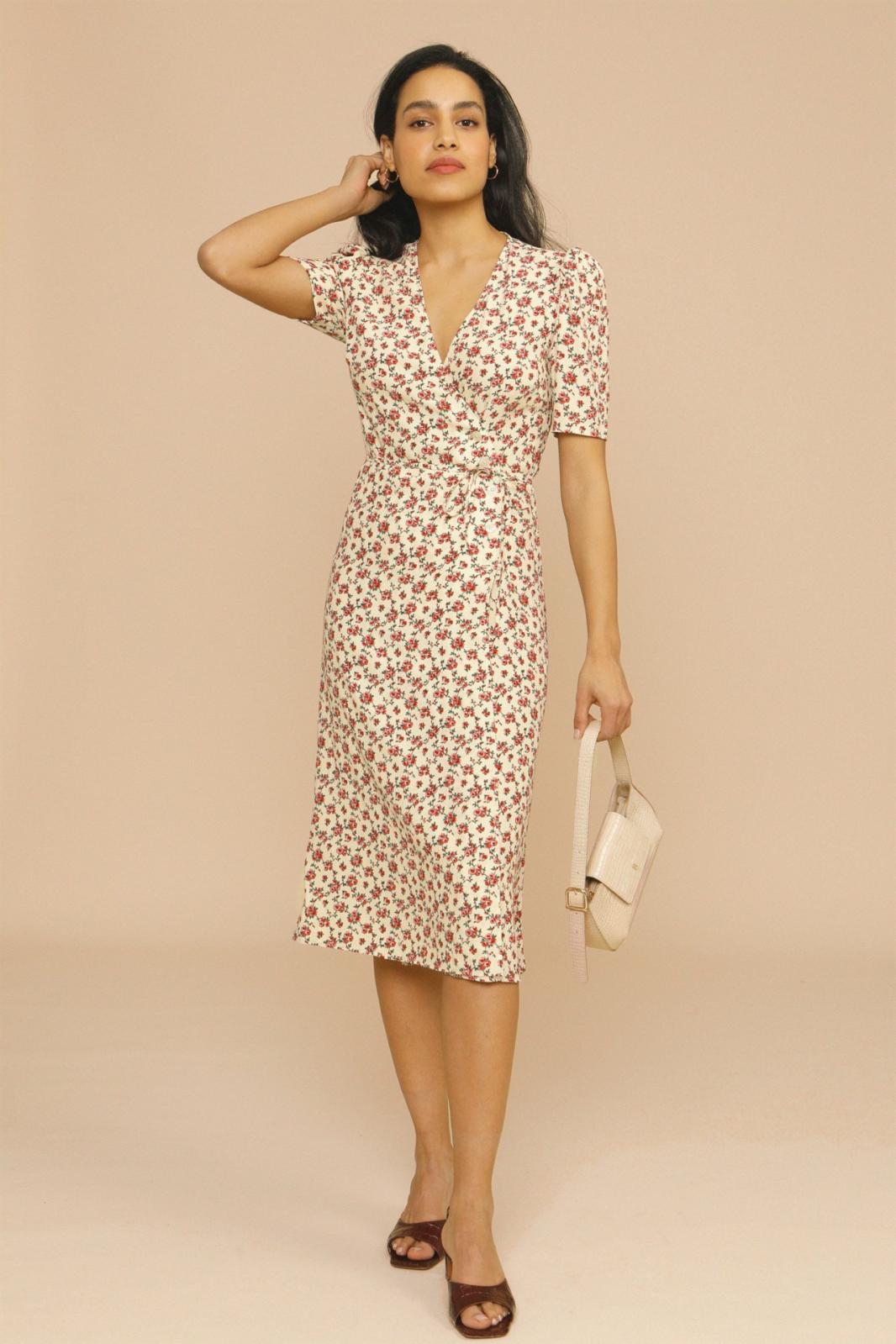 Amy | Women’s Floral Midi Dress
