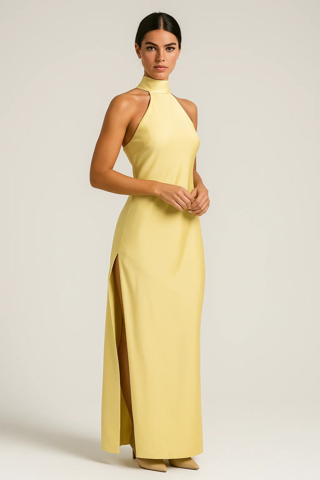 Almodis | Women’s Halter Neck Maxi Dress