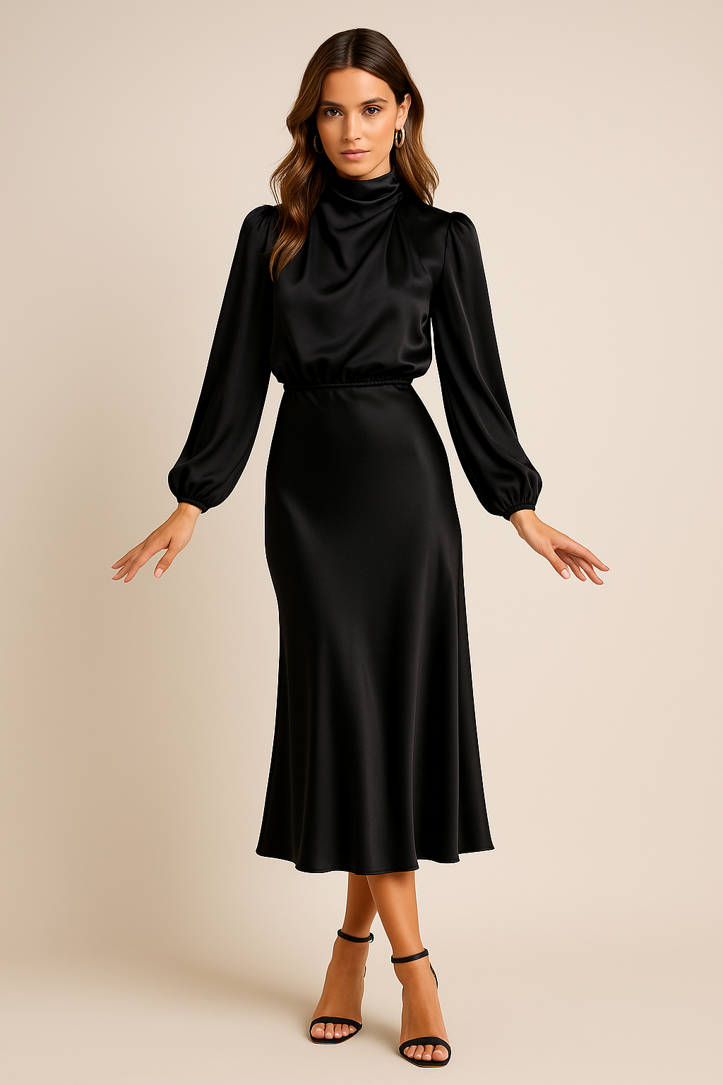 Ash | Women’s Long Sleeve Midi Dress