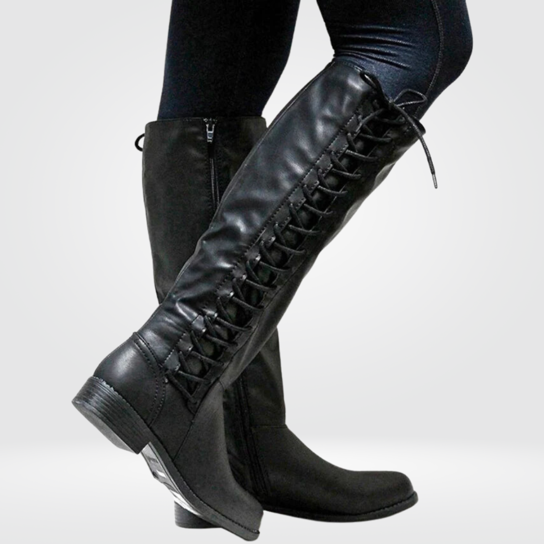 Mathilda | Women’s Lace-Up Knee-High Boots