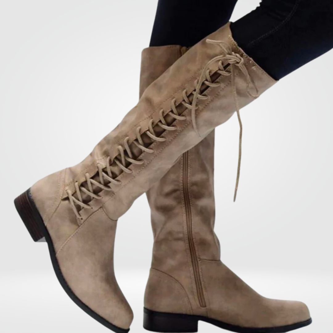 Mathilda | Women’s Lace-Up Knee-High Boots
