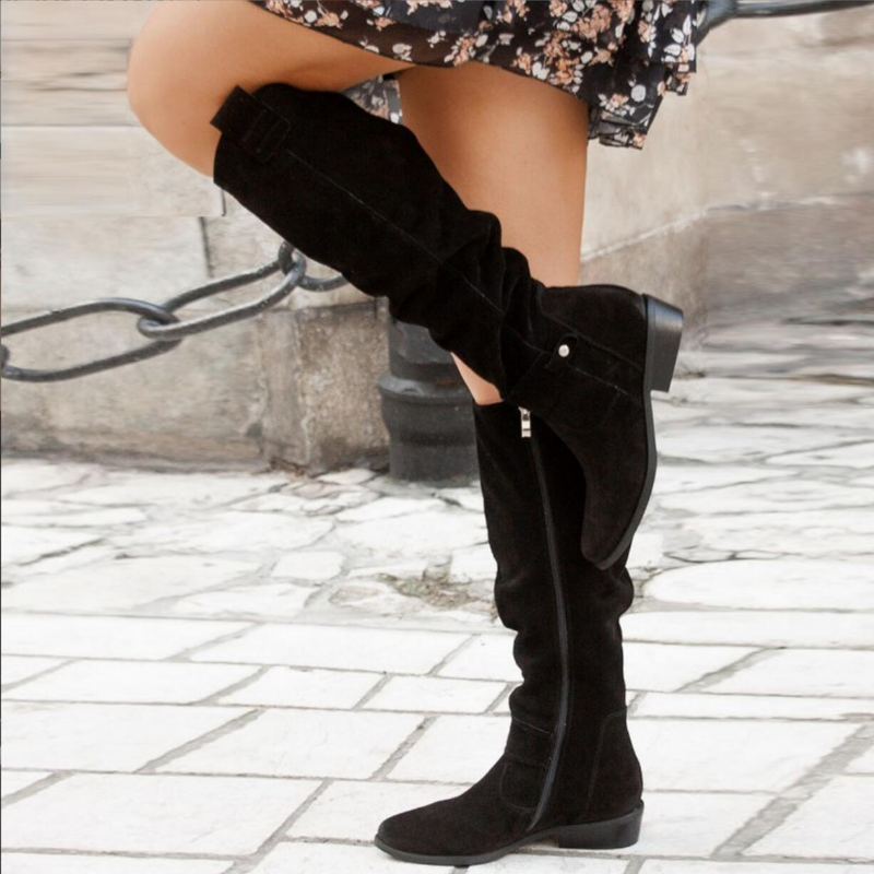 Samira | Women’s Knee-High Slouch Boots