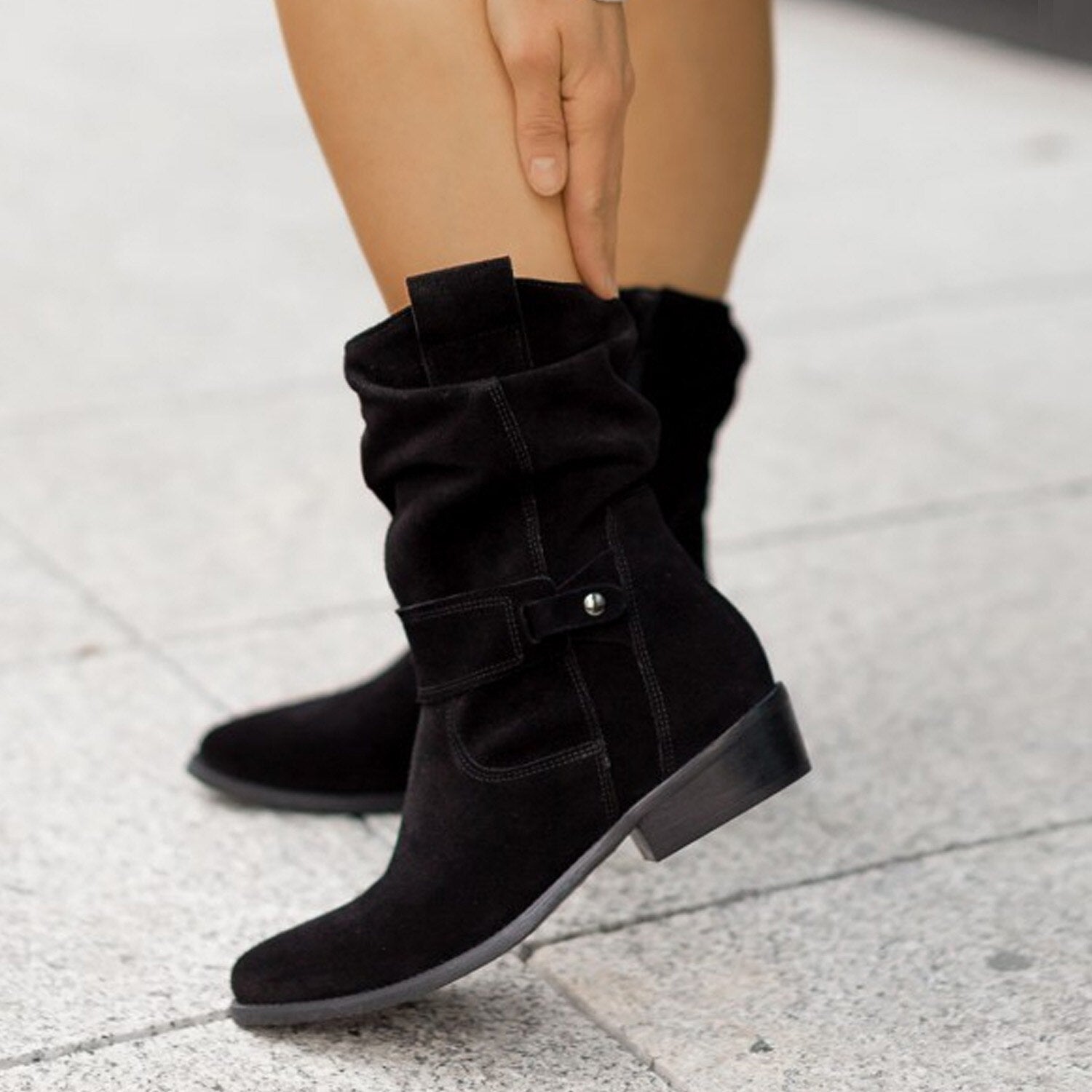 Salomea | Women’s Mid-Calf Slouch Boots