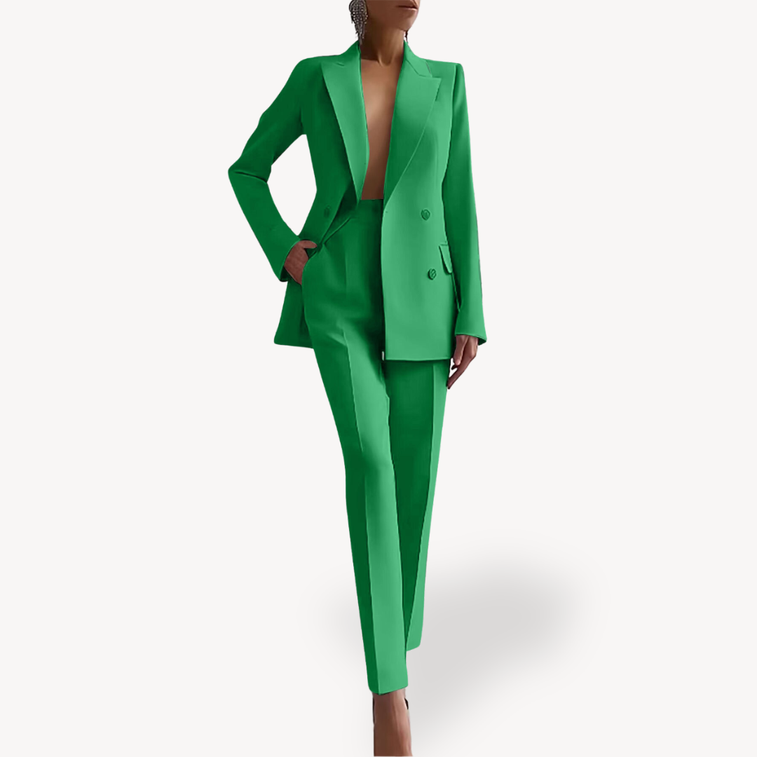 Estrillia | Women's High-Rise Trouser and Blazer Two-Piece Suit