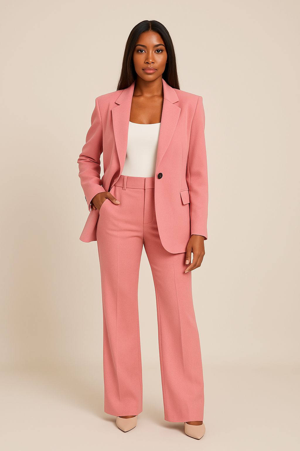 Arlene | Women's Lightweight Wool Blend Two-piece Suit