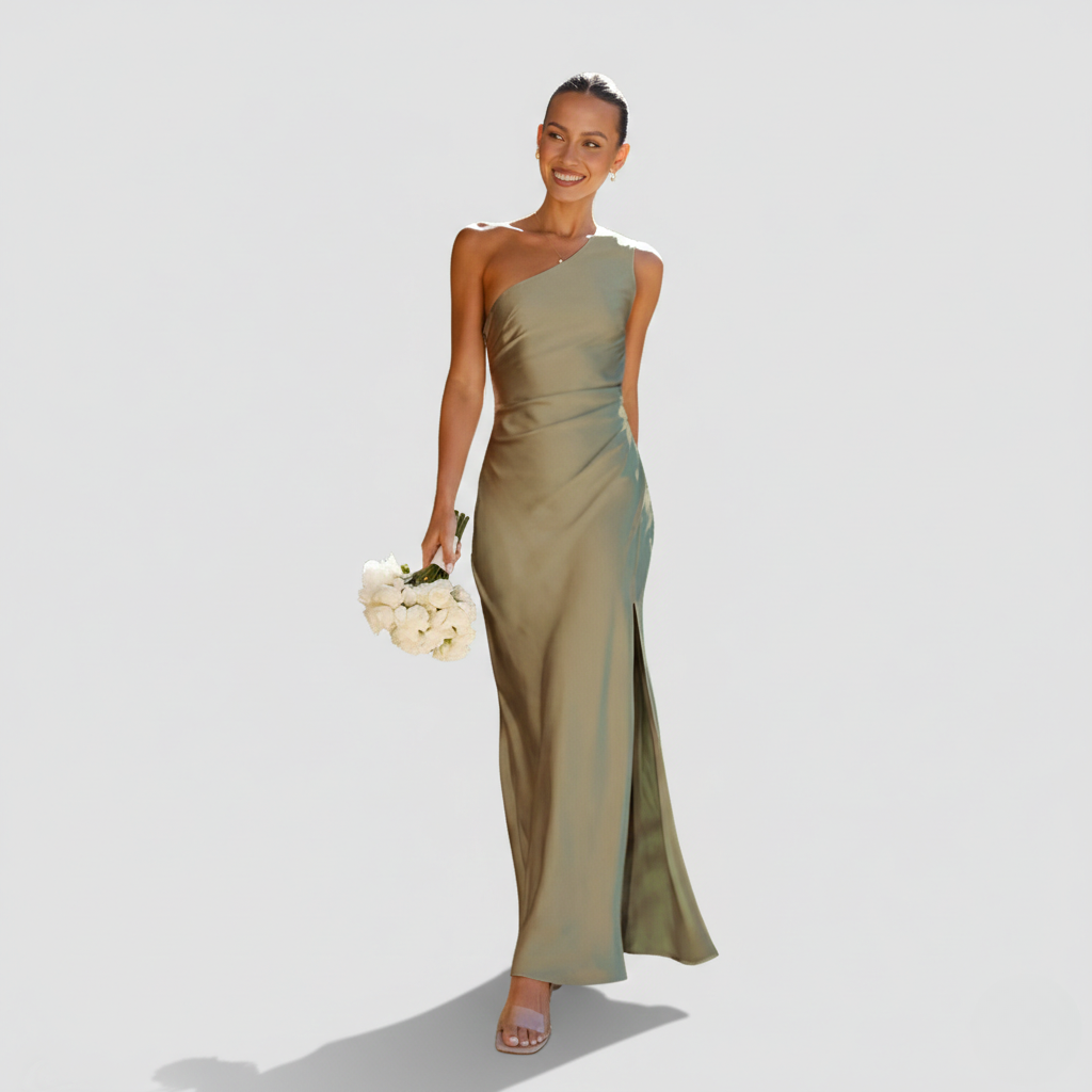 Nyla | Women’s One Shoulder Maxi Dress