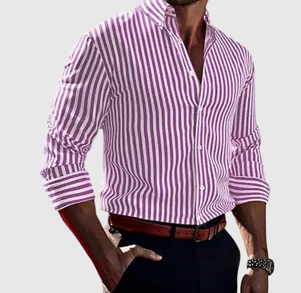 Mariusz | Men’s Striped Long Sleeve Shirt