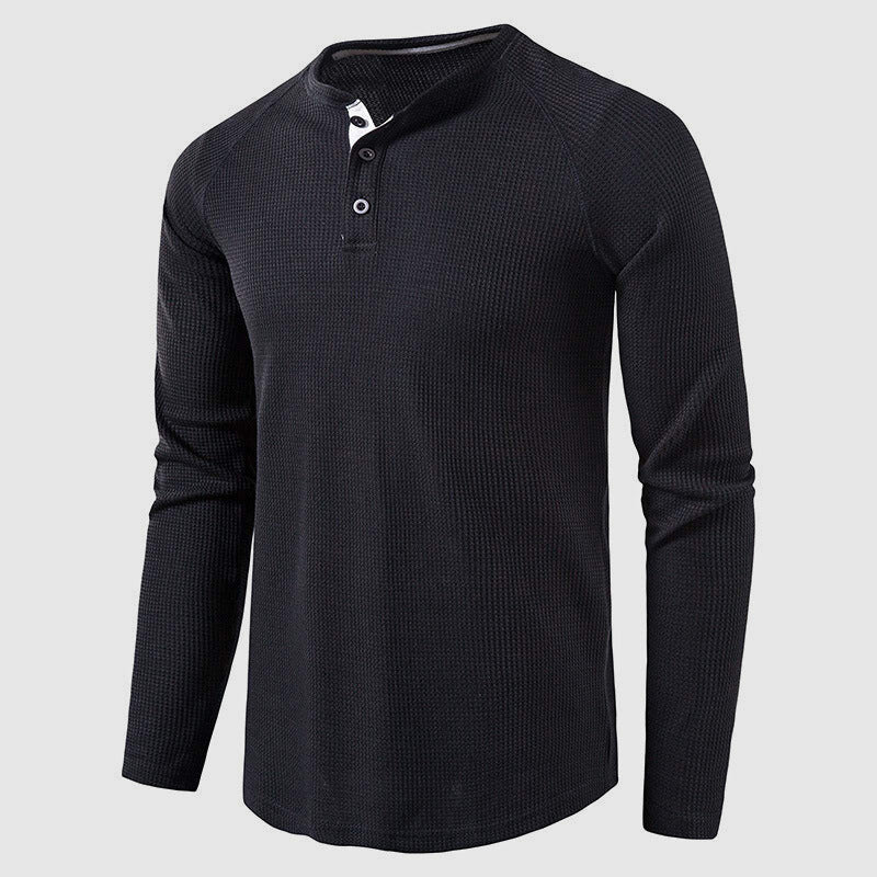 Petrus | Men’s Knit Long Sleeve Henley