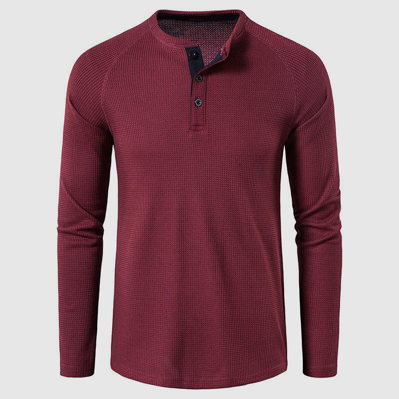 Petrus | Men’s Knit Long Sleeve Henley