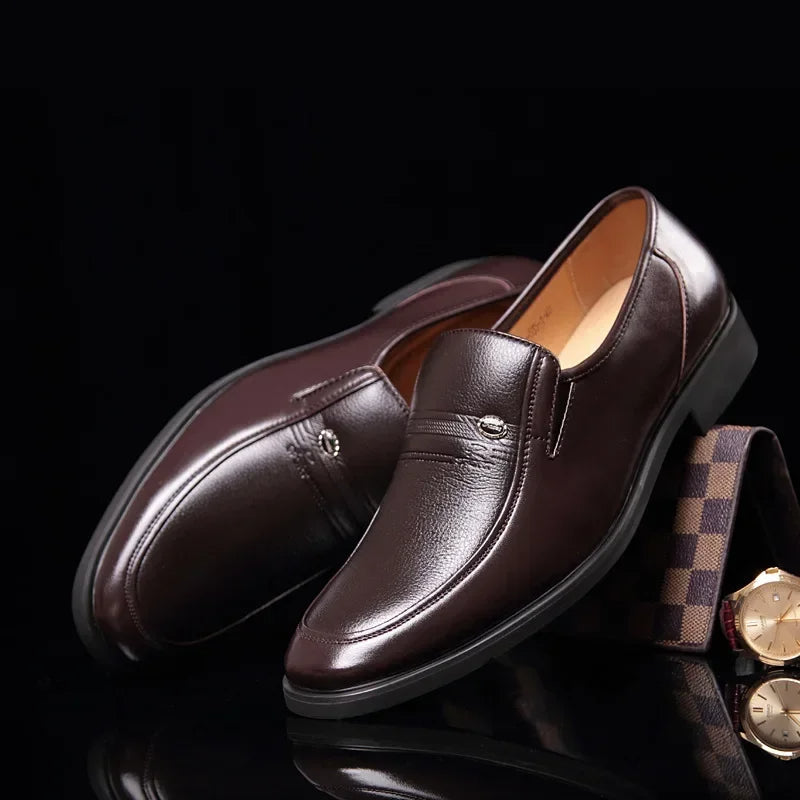 Hector | Men’s Pebble-Grain Leather Loafers