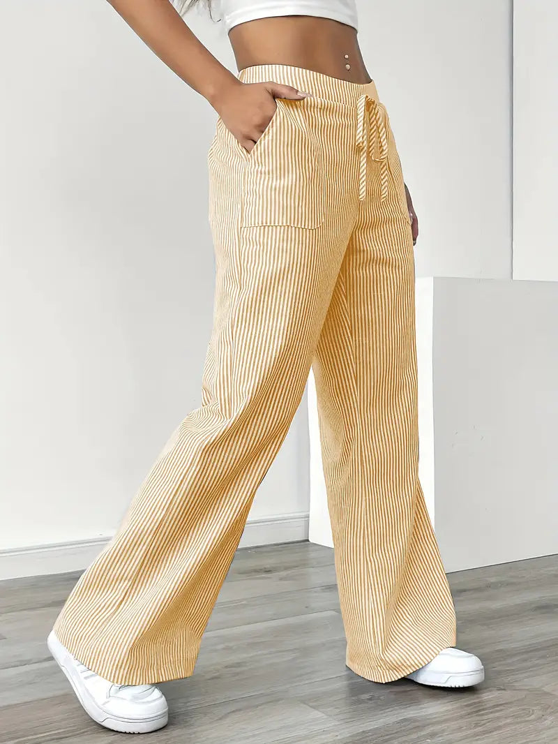 Bernice | Women’s Boho Beach Flare Trousers