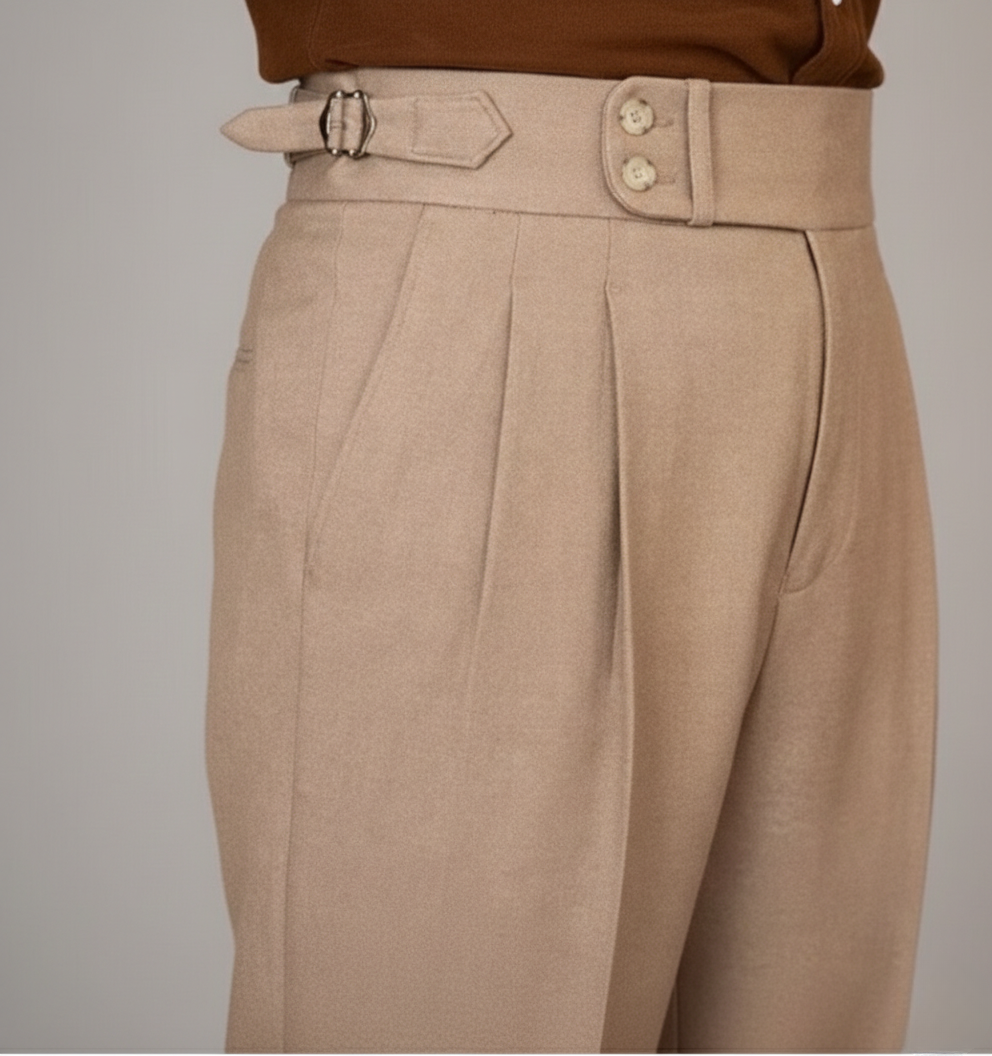Jonathan | Men’s Straight Leg Tailored Cropped Trousers