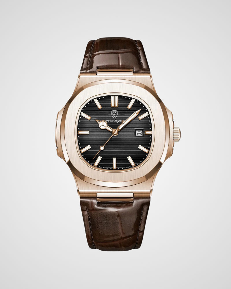 Reuben | Men’s Analog Leather Strap Watch