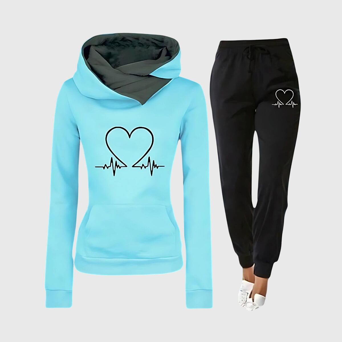 Jacqueline | Women’s Long Sleeve Hoodie Joggers Outfit Set