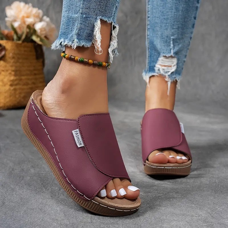 Francesca | Women’s Wedge Slide Summer Sandals