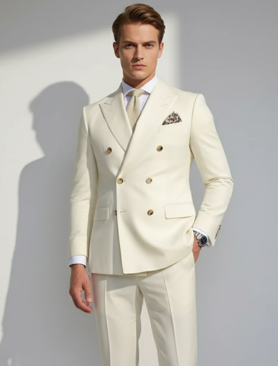 Ronie | Men’s Italian-Cut Wool-Viscose Two-Piece Suit