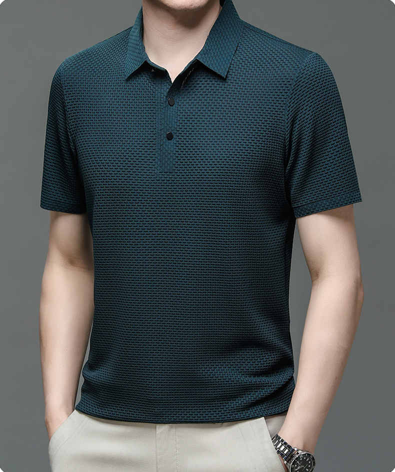 Edwin | Men's Textured Short Sleeve Polo