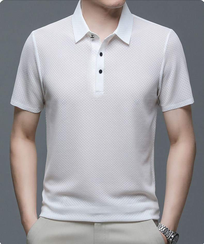 Edwin | Men's Textured Short Sleeve Polo